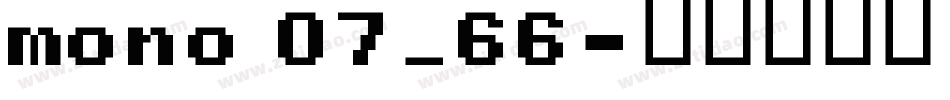 mono 07_66字体转换